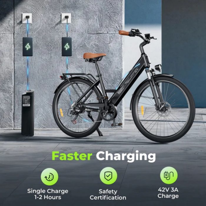 【KuKirin isinwheel ucity】750W Electric Cruiser Bike - Image 7