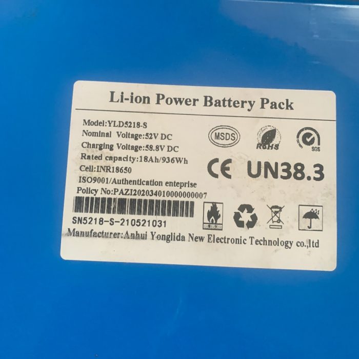52V 18Ah Replacement Battery for KUGOOKIRIN G1 Electric Scooter – Brand New