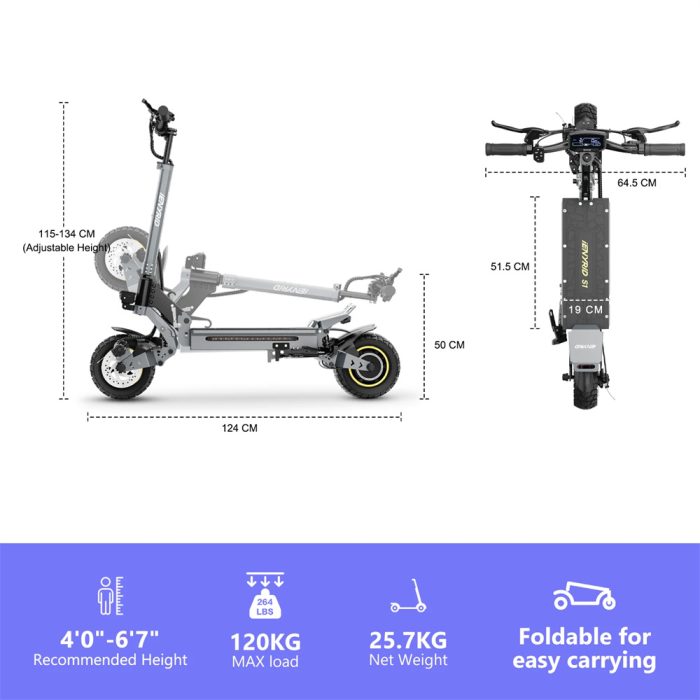 KuKirin ienyrid S1 800W Electric Scooter - Image 6
